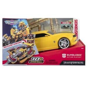 New Micro Machines Bumblebee Transformers Garage Playset Autobots Police Car Set